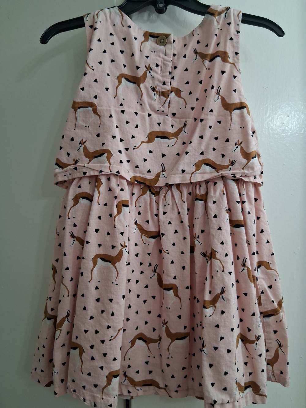 OshKosh B'gosh Pink Dress with Brown Deer Print